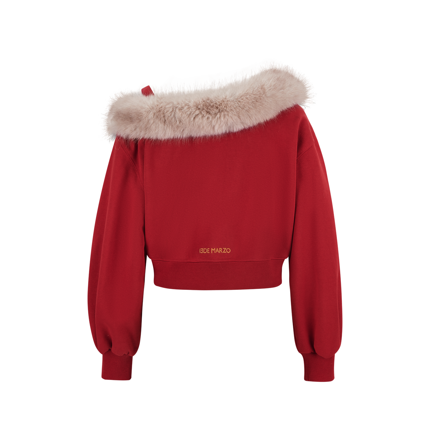 13DE MARZO Bear Christmas Off Shoulder Sweater