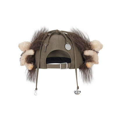 13DE MARZO Chains Fuzzy Ear Flap Cap - 13DE MARZO