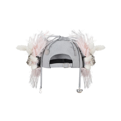 13DE MARZO Chains Fuzzy Ear Flap Cap - 13DE MARZO