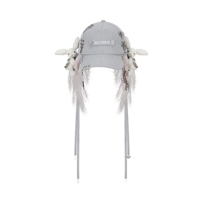 13DE MARZO Chains Fuzzy Ear Flap Cap - 13DE MARZO