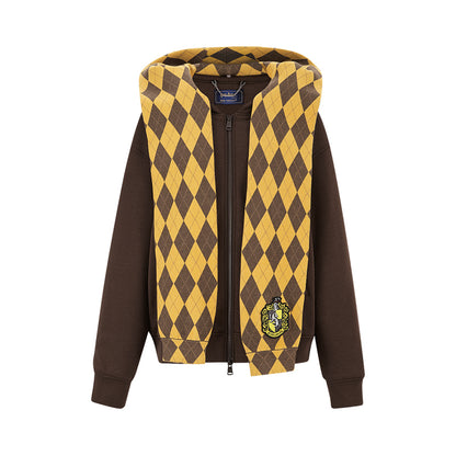Harry Potter × 13DE MARZO Hogwarts Four Houses Bear Zipper Hoodie - 13DE MARZO