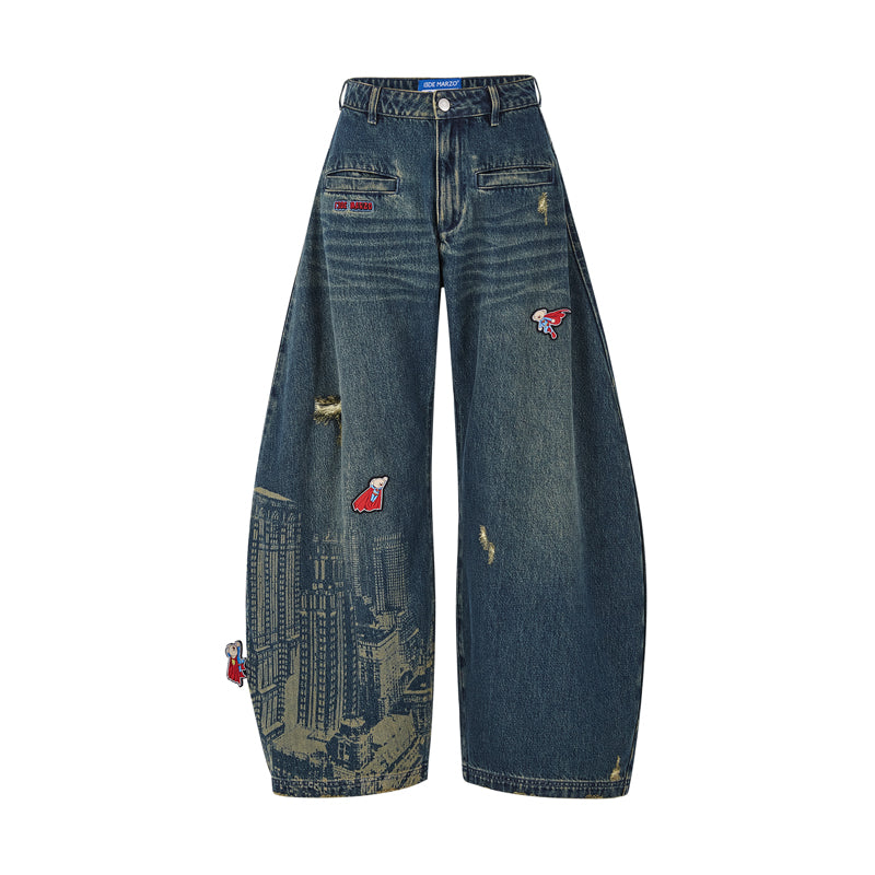 13DE MARZO Superman Bear City Jeans - 13DE MARZO