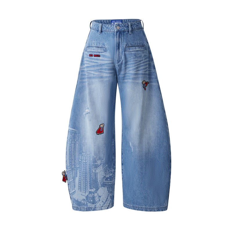 13DE MARZO Superman Bear City Jeans - 13DE MARZO