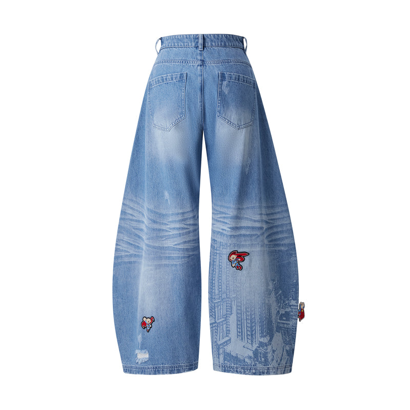 13DE MARZO Superman Bear City Jeans - 13DE MARZO