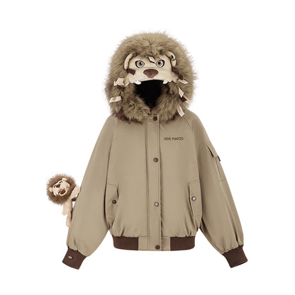 Harry Potter × 13DE MARZO Luna Lovegood Lion Pilot Jacket - 13DE MARZO