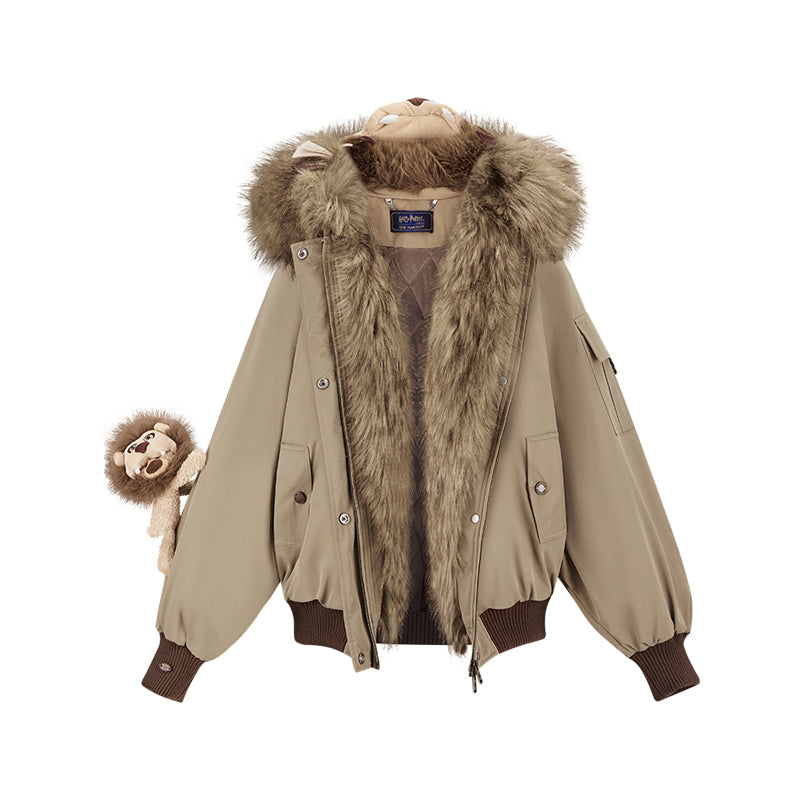 Harry Potter × 13DE MARZO Luna Lovegood Lion Pilot Jacket - 13DE MARZO
