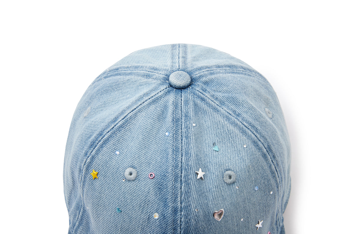 13DE MARZO Stargazer Bear Baseball Cap Blue - 13DE MARZO