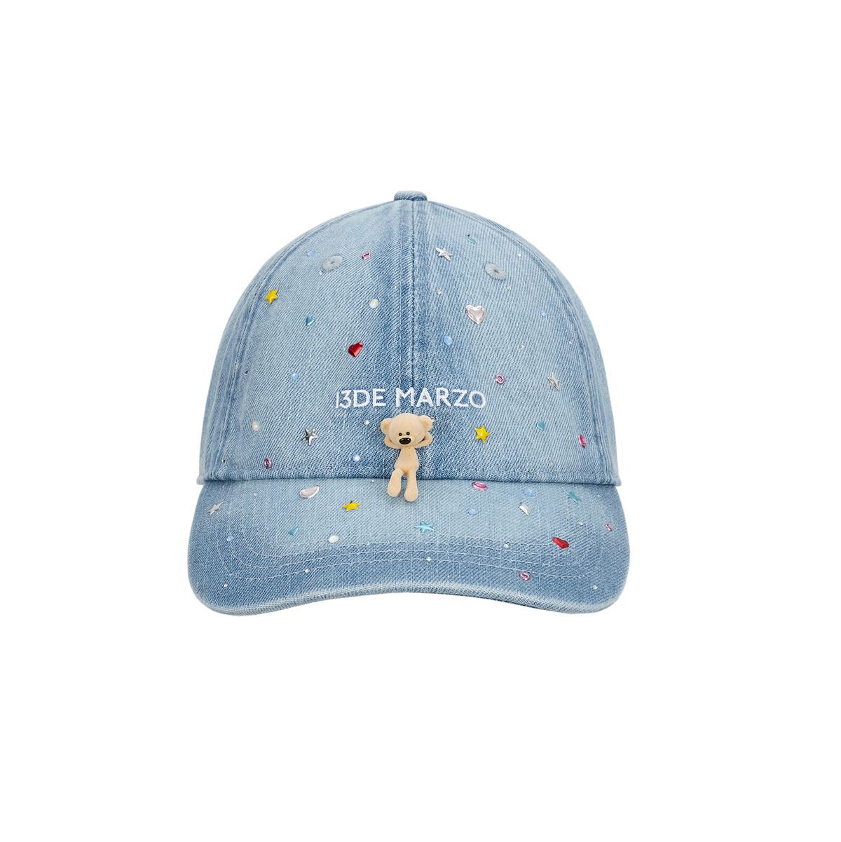 13DE MARZO Stargazer Bear Baseball Cap Blue - 13DE MARZO