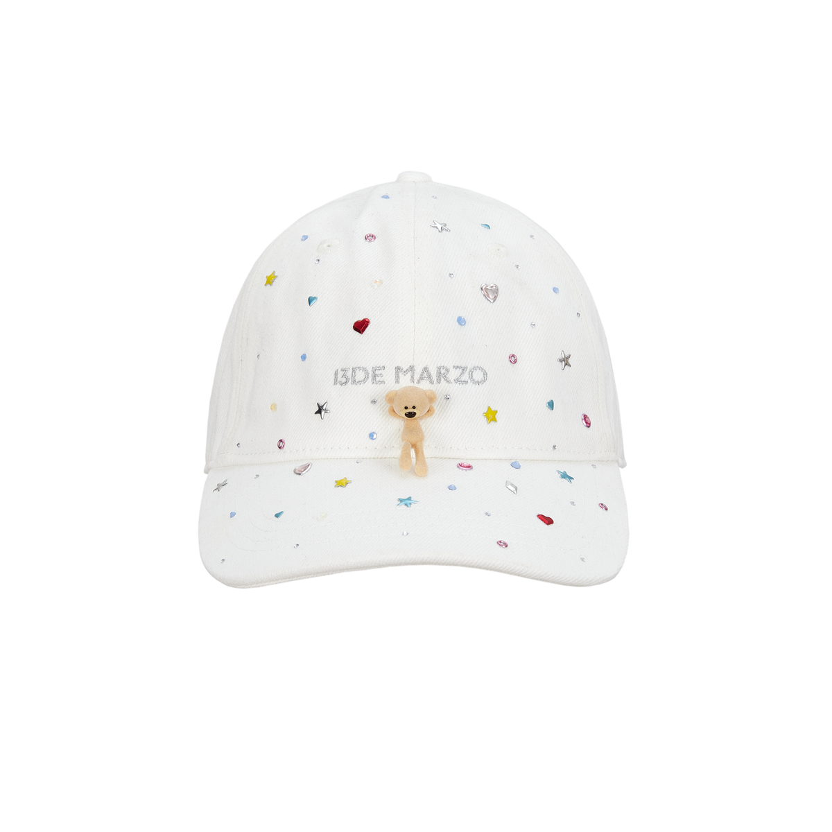 13DE MARZO Stargazer Bear Baseball Cap White - 13DE MARZO
