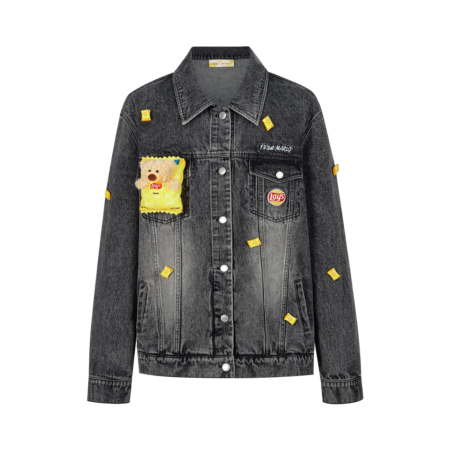 13DE MARZO Lay's Mini Pack Denim Jacket