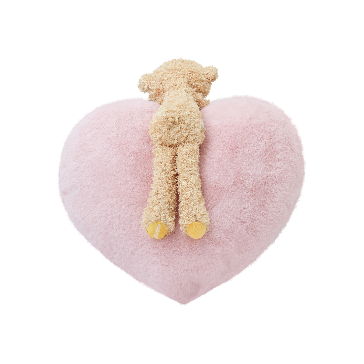 13DE MARZO Bear Logo Heart Shape Cushion