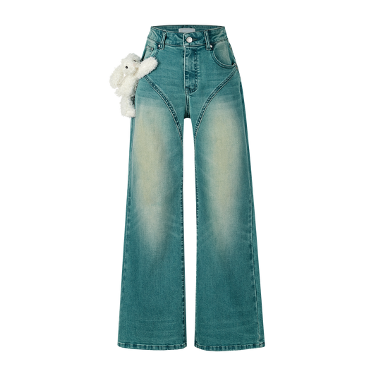 13DE MARZO Retro Faded Colored Jeans