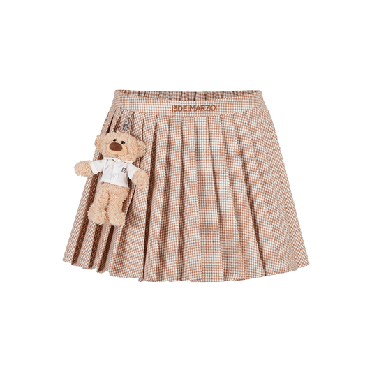 13DE MARZO Plaid Pleated Skirt - 13DE MARZO
