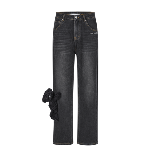 13DE MARZO Bear Base Washed Jeans