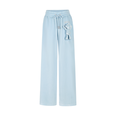 13DE MARZO Rhinestone Velvet Pants