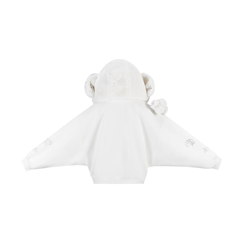 Harry Potter × 13DE MARZO Hedwig Hogwarts Offer Bear Hoodie - 13DE MARZO