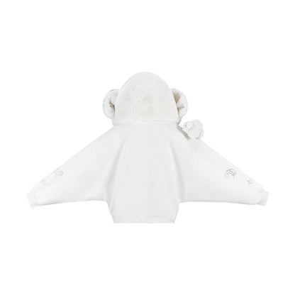 Harry Potter × 13DE MARZO Hedwig Hogwarts Offer Bear Hoodie - 13DE MARZO