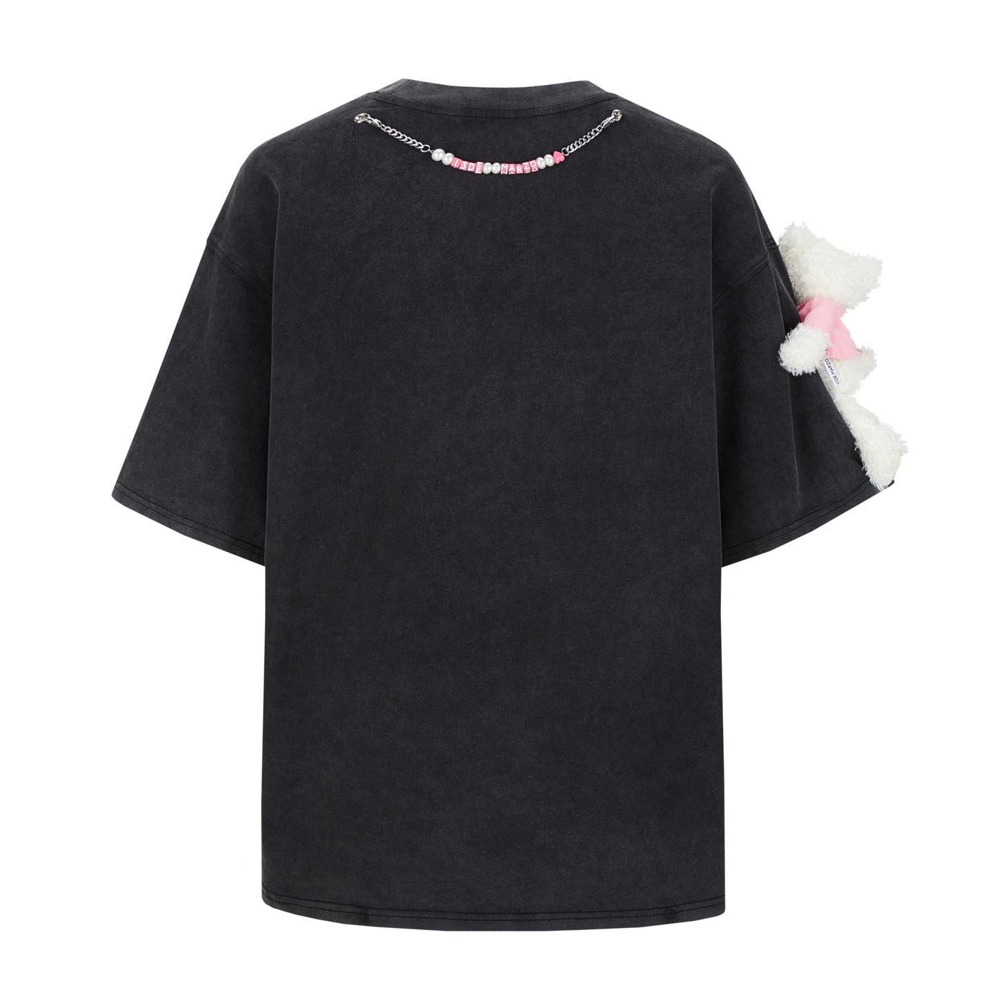 13DE MARZO Hello Kitty Cake Letter Washed T-shirt