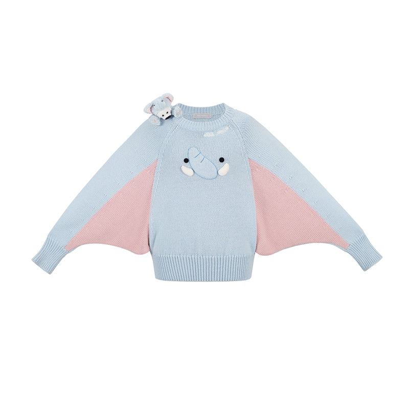 13DE MARZO Elephant Bear Batwing Sweater - 13DE MARZO