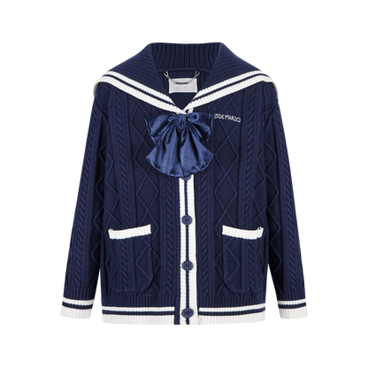 13DE MARZO Sailor Knitted Cardigan - 13DE MARZO