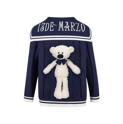 13DE MARZO Sailor Knitted Cardigan - 13DE MARZO
