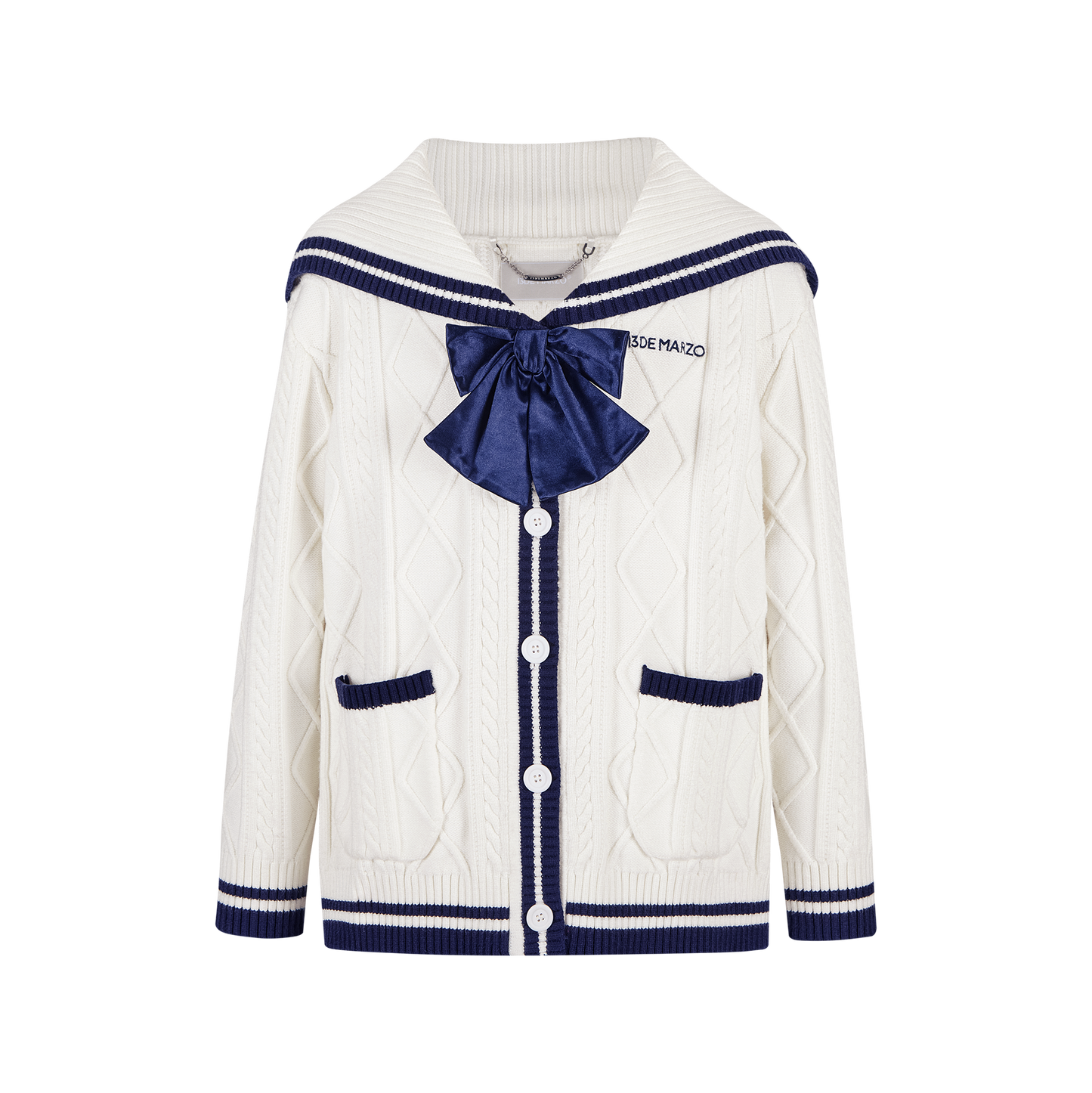 13DE MARZO Sailor Knitted Cardigan - 13DE MARZO