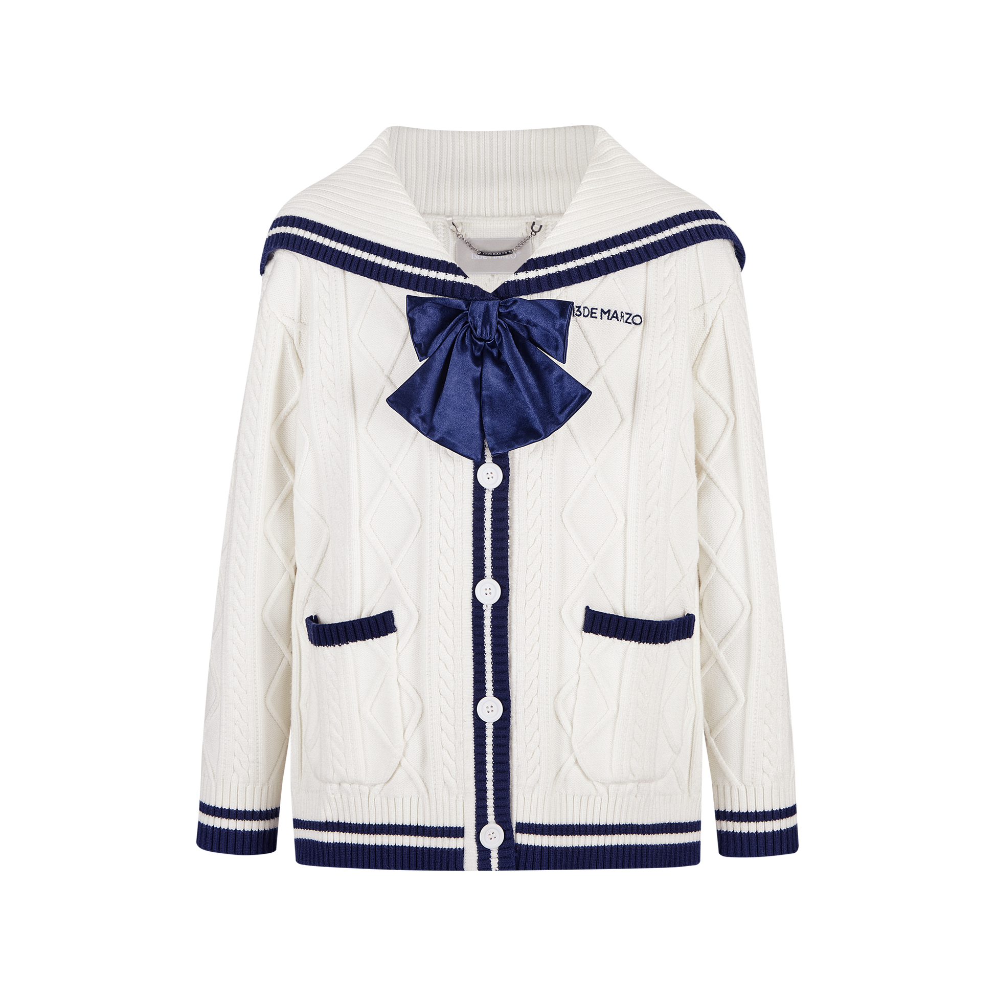 13DE MARZO Sailor Knitted Cardigan - 13DE MARZO