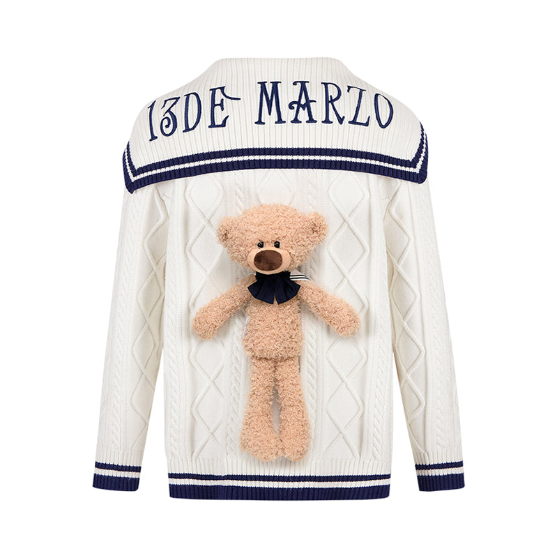 13DE MARZO Sailor Knitted Cardigan - 13DE MARZO