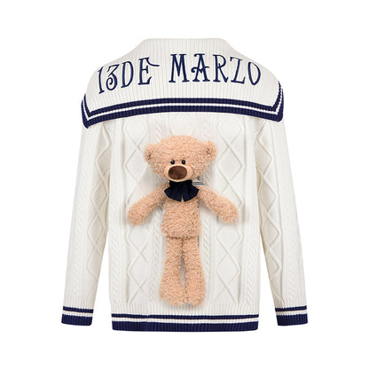 13DE MARZO Sailor Knitted Cardigan - 13DE MARZO