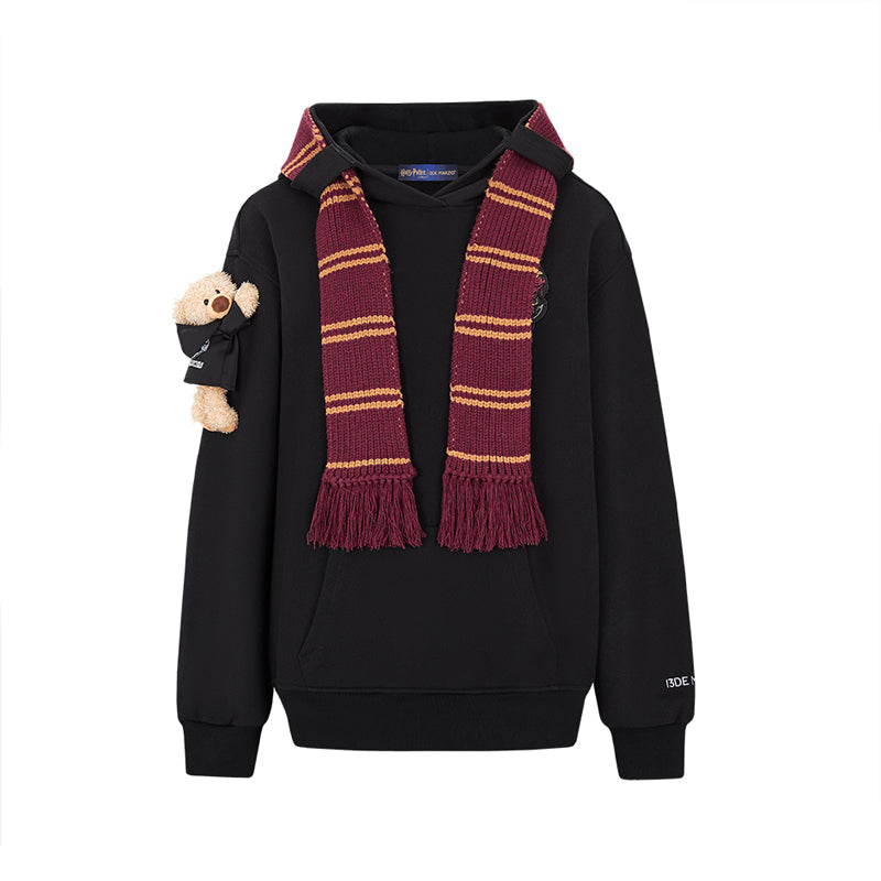 Harry Potter × 13DE MARZO Hogwarts Four Houses Bear Scarf Sweater - 13DE MARZO