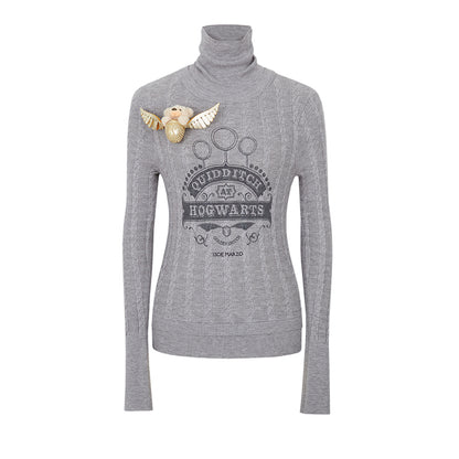 Harry Potter × 13DE MARZO Quidditch Bear High Neck Sweater - 13DE MARZO