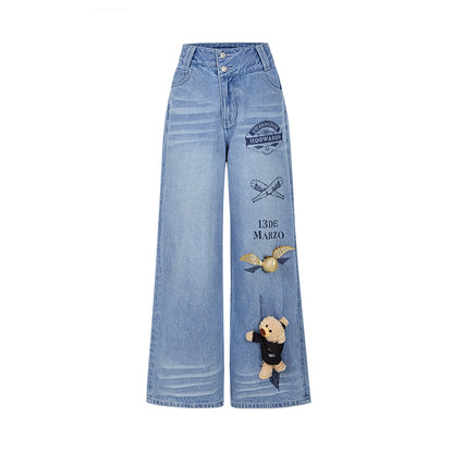 Harry Potter × 13DE MARZO Quidditch Bear Jeans - 13DE MARZO