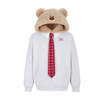 13DE MARZO Superman Bear Fuzzy Hoodie - 13DE MARZO