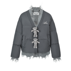 13DE MARZO Bear Rough Edge Down Jacket