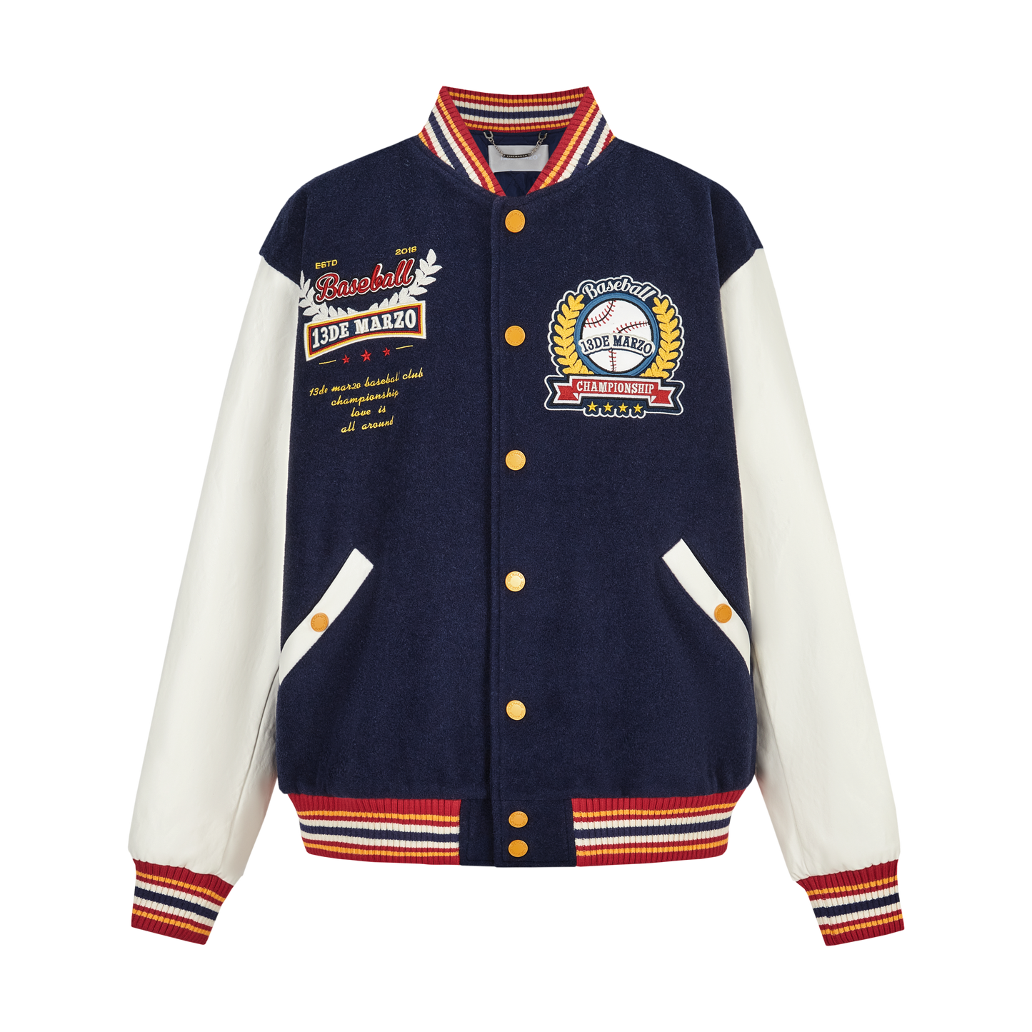 13DE MARZO Bear Baseball League Jacket