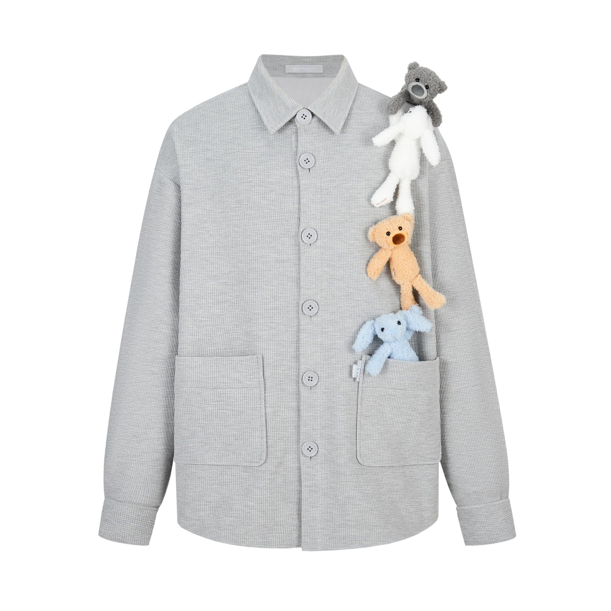 13DE MARZO Friends Hangout Waffle Check Shirt 13DE MARZO Friends Hangout Waffle Check Shirt