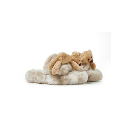 13DE MARZO Logo Furry Plush Slipper - 13DE MARZO
