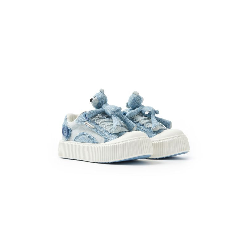 13DE MARZO Bear Denim Biscuits Sneakers - 13DE MARZO