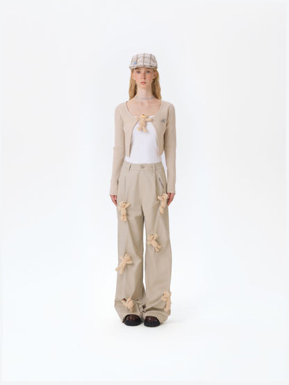13DE MARZO Doozoo Casual Cargo Pants Khaki - 13DE MARZO