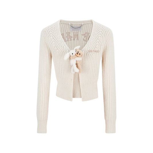 13DE MARZO Doozoo Cuddle Button Cardigan Beige - 13DE MARZO