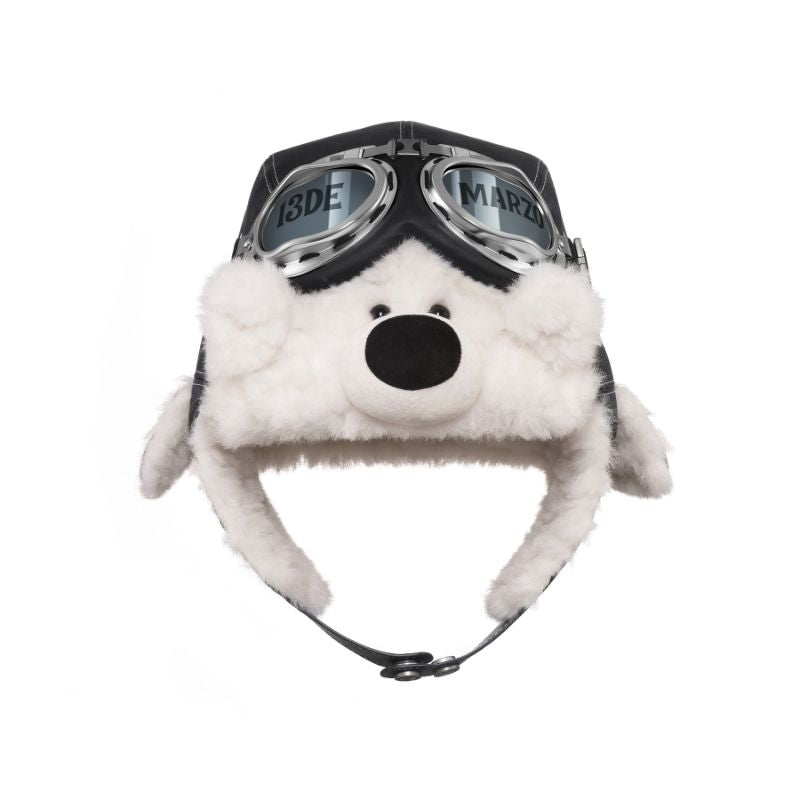 13DE MARZO Pilot Bear Vintage Hat Black - 13DE MARZO