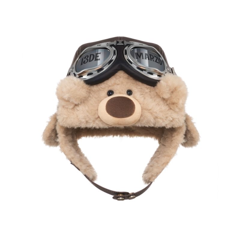 13DE MARZO Pilot Bear Vintage Hat Brown - 13DE MARZO