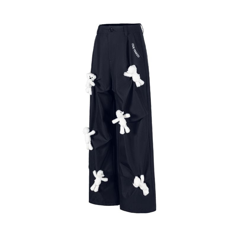 13DE MARZO Doozoo Casual Cargo Pants Black - 13DE MARZO