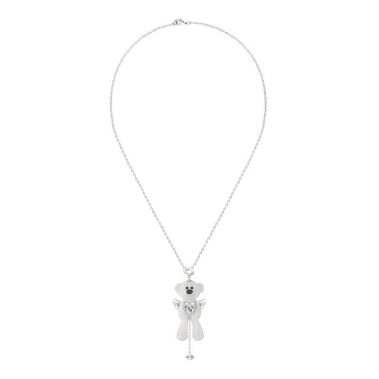 13DE MARZO Bear Angel Zircon Necklace - 13DE MARZO