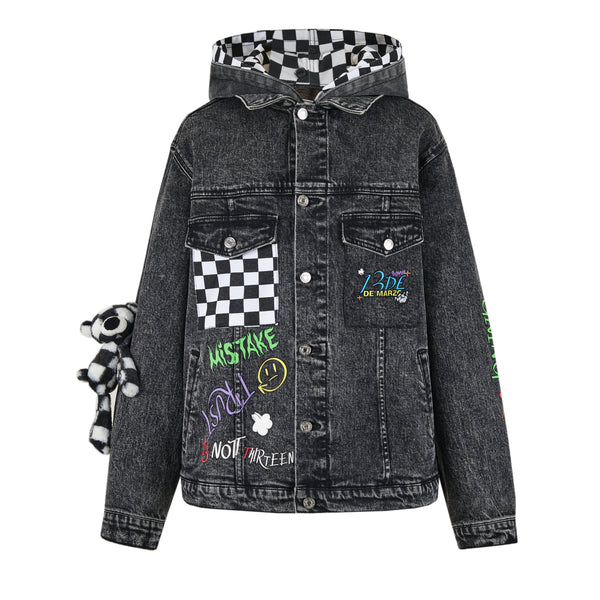 ジャケット・アウター 13DE MARZO Graffiti Racing Denim Jacket 13DE MARZO Graffiti Racing Denim Jacket