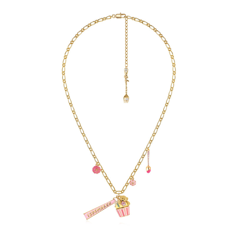13DE MARZO Bear Cupcake Necklace - 13DE MARZO
