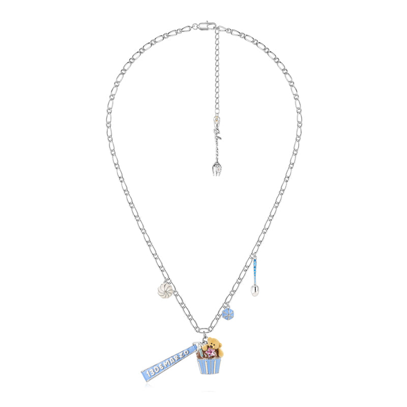 13DE MARZO Bear Cupcake Necklace - 13DE MARZO