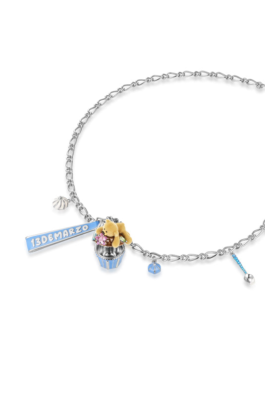 13DE MARZO Bear Cupcake Necklace - 13DE MARZO