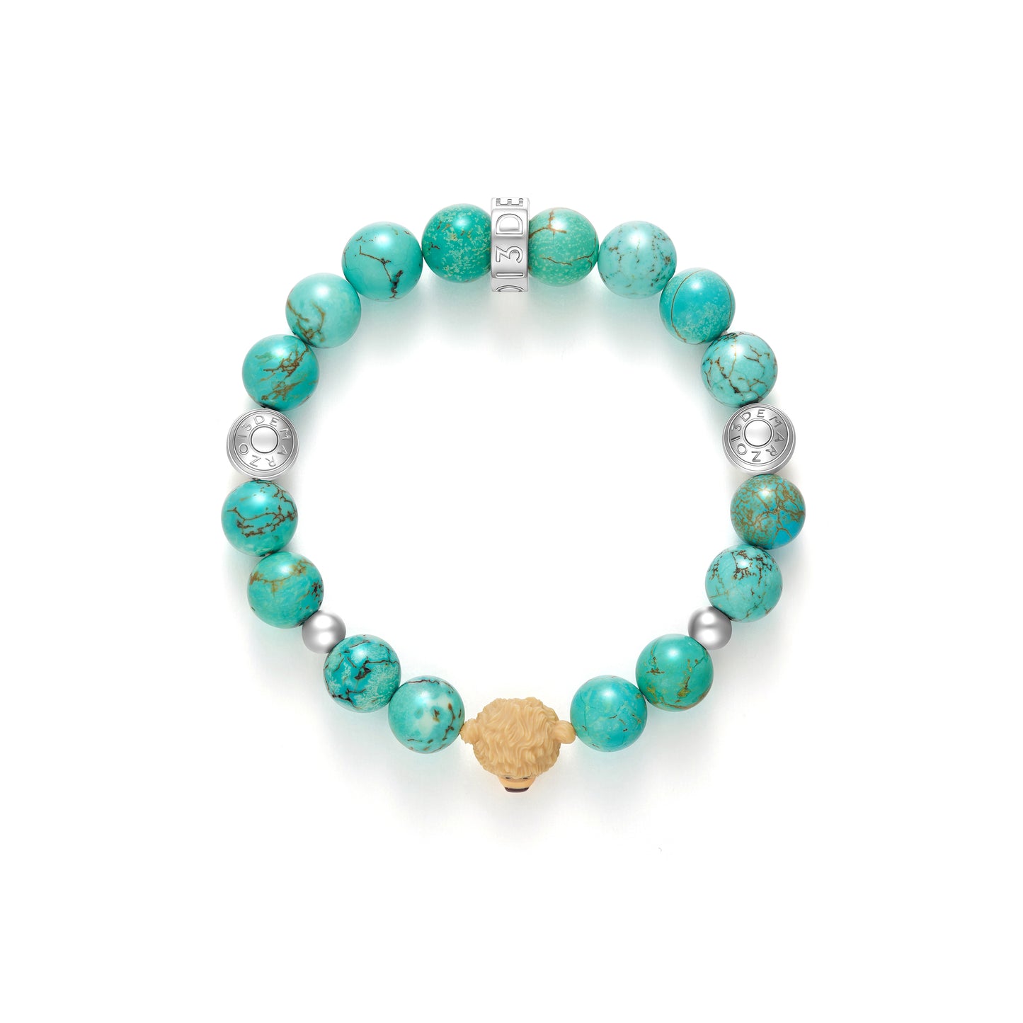 13DE MARZO Bear Beaded Bracelet