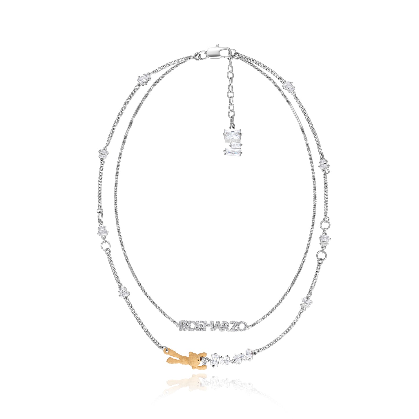 13DE MARZO Bear Zircon Unshaped Necklace - 13DE MARZO